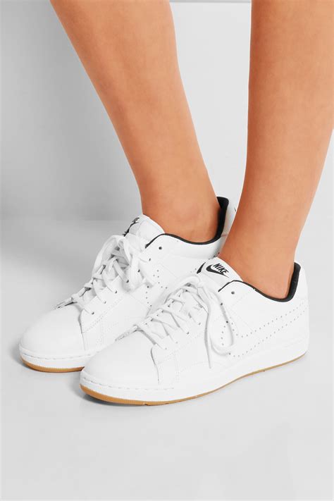 nike sneaker wit|Nike white leather sneakers.